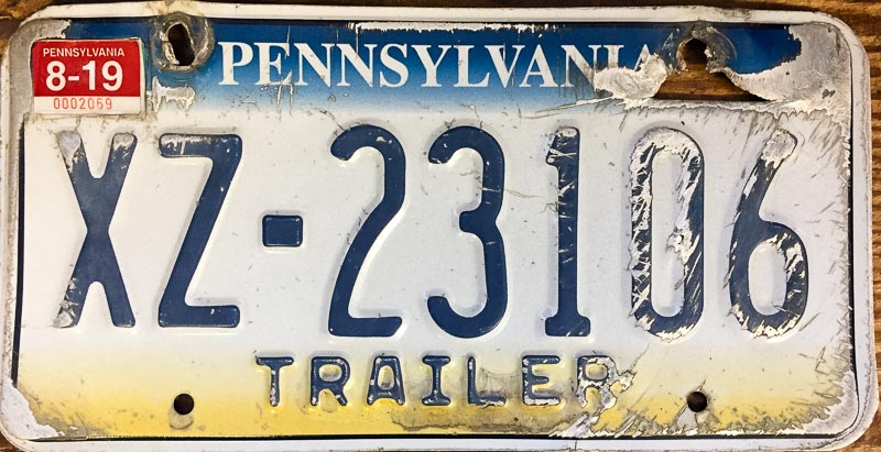 Replacing a license plate