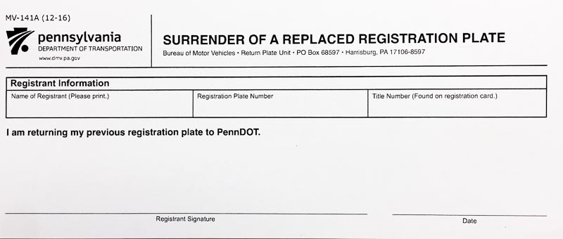 Replacing Your Pennsylvania License Plate For Free Part Ii Asc Title Tags